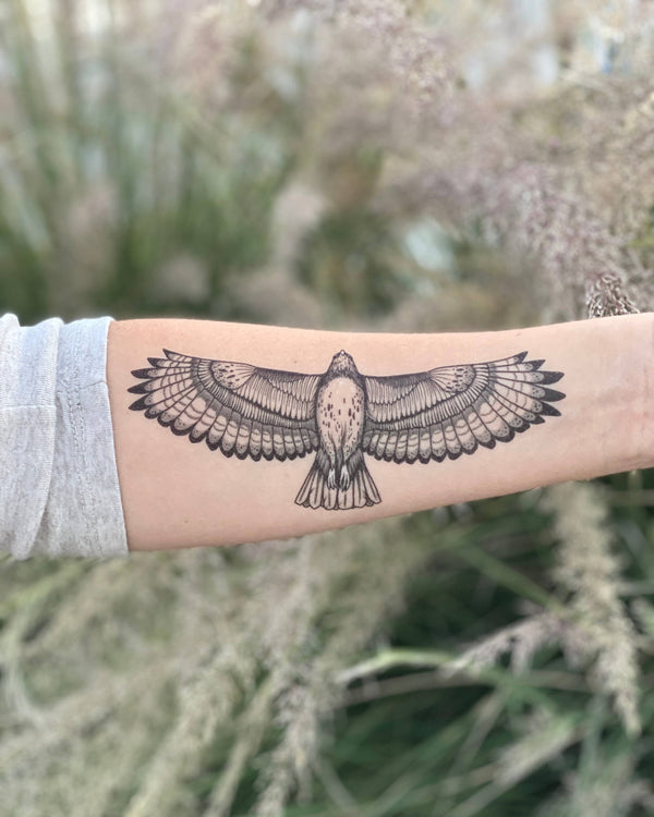 Hawk Temporary Tattoo