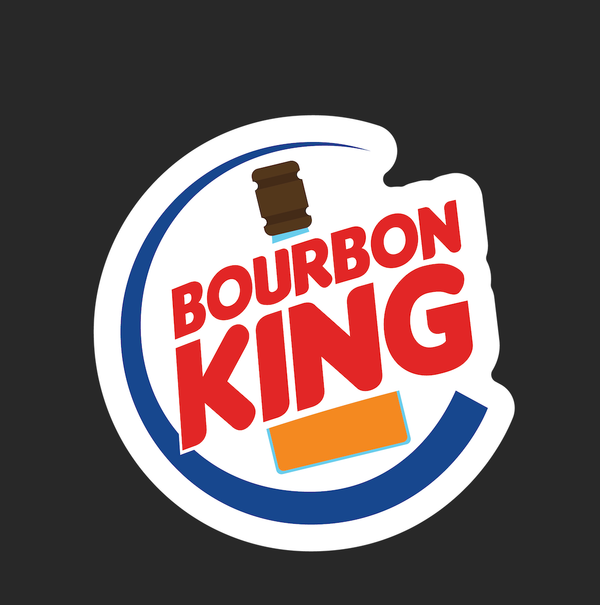 Bourbon King Bourbon Whiskey Sticker