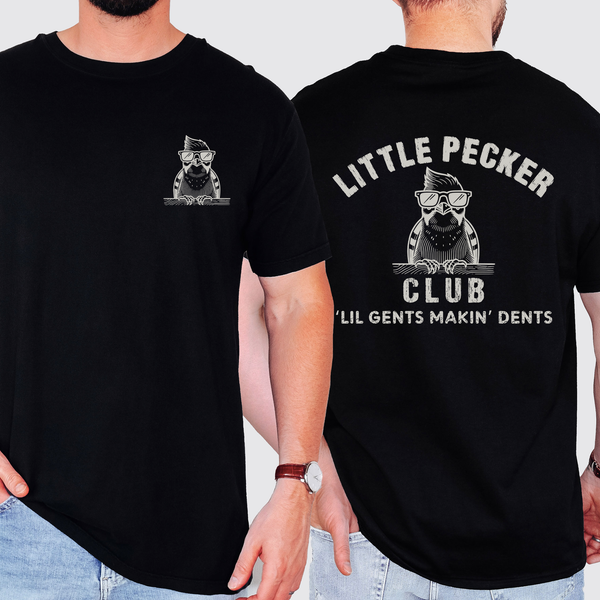 Little Pecker Club, Funny, Dad, Father's Day Husband T-Shirt