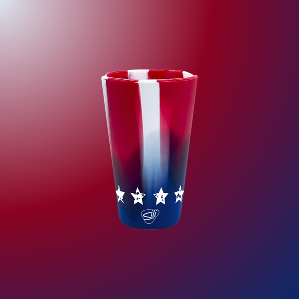 16 oz Silipint Silicone Pint Cup - Stars and Stripes