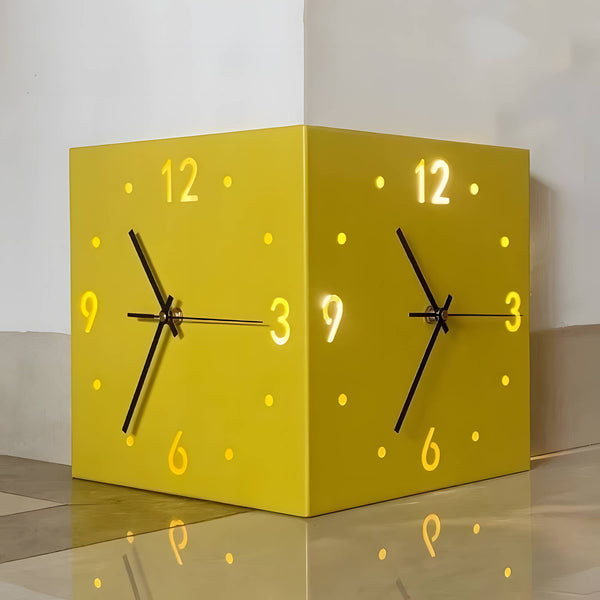 Sound and Darkness Activated Iron Corner Clock