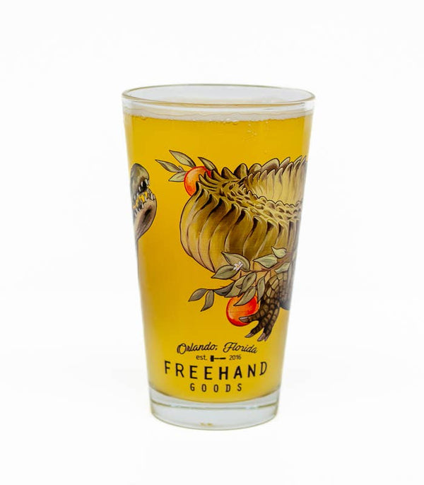 Freehand Freddie Pint Glass