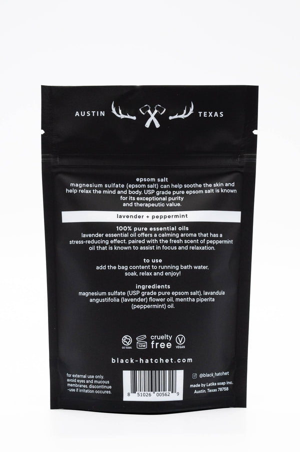 Black Hatchet Relax - bath salt ⚫ Gift for Men