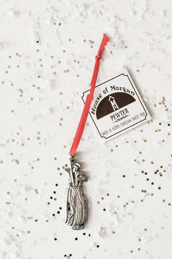 Golf Bag Christmas Ornament - Gift for Golfer