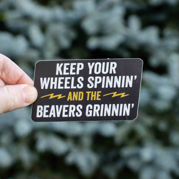 UTV - Side By Side Keep Your Wheels Spinnin' Funny Sticker