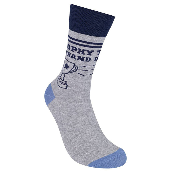Trophy Husband Socks | Funny | Men's | Groom Gift | Funatic