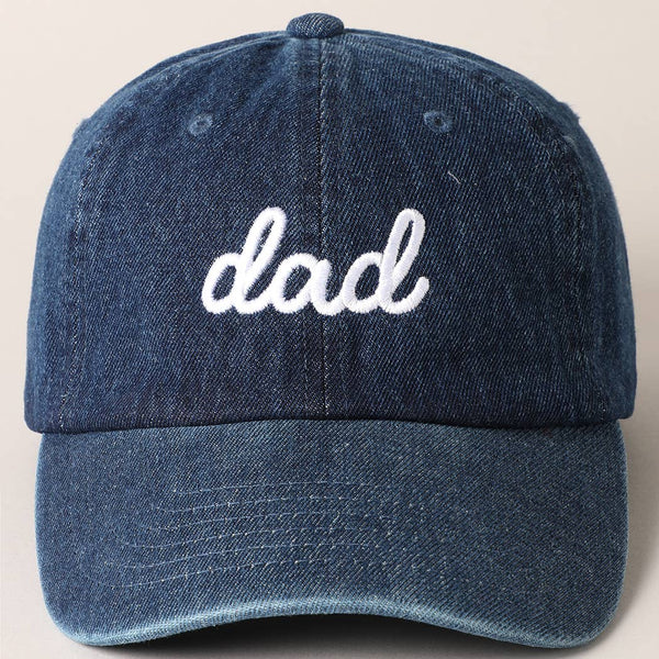 Dad Text Embroidered Father's Day Baseball Cap