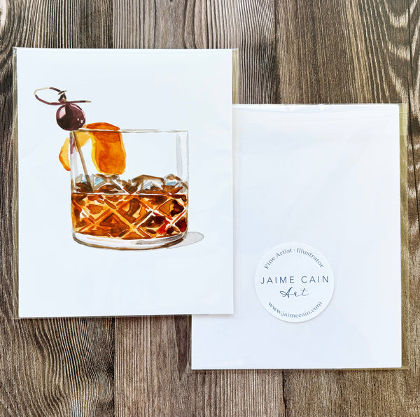 Old Fashioned #2 Watercolor Print