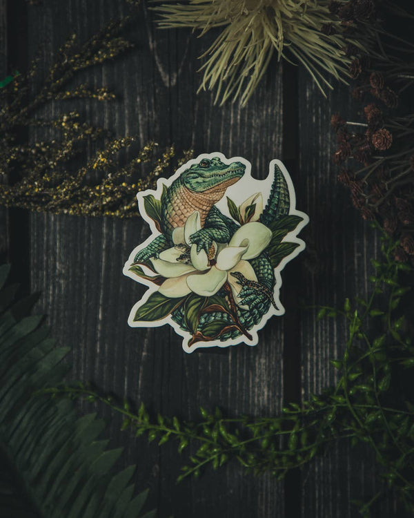 Alligator Magnolia Nest Sticker