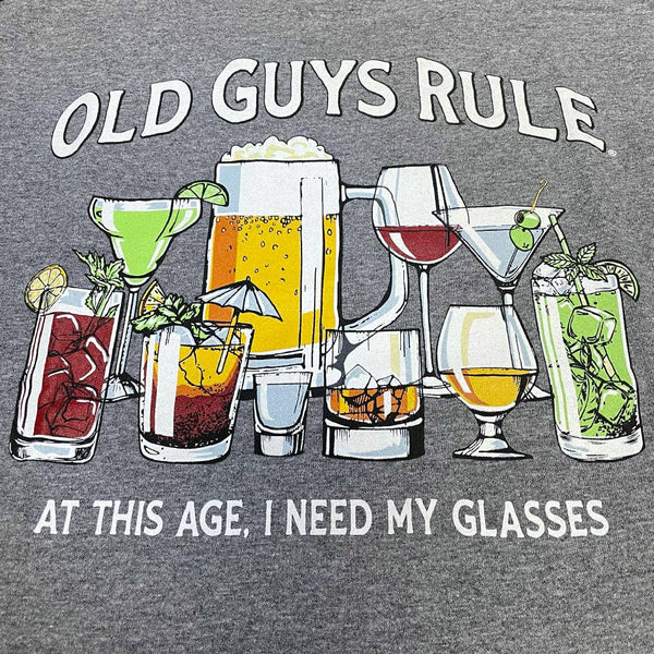 Old guys rule Glasses alcohol graphite heather shirt