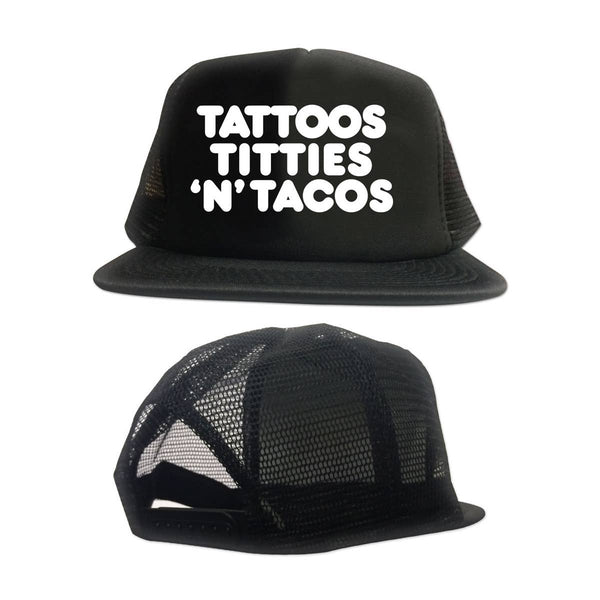 CP016-BLACK WHITE | Tattoos Titties 'N' Tacos