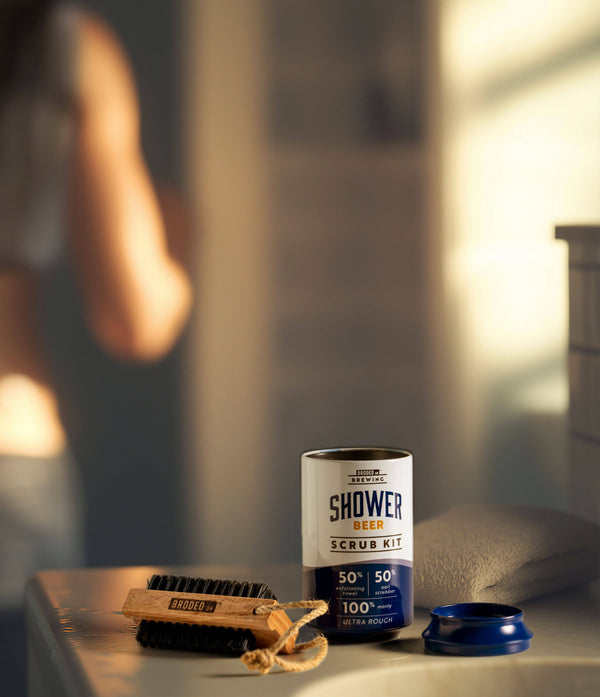 Brodeo Drive Shower Beer Scrub Kit