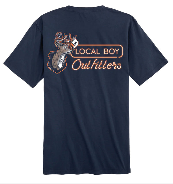 Local Boy Neon Mount SS Tee, China Blue