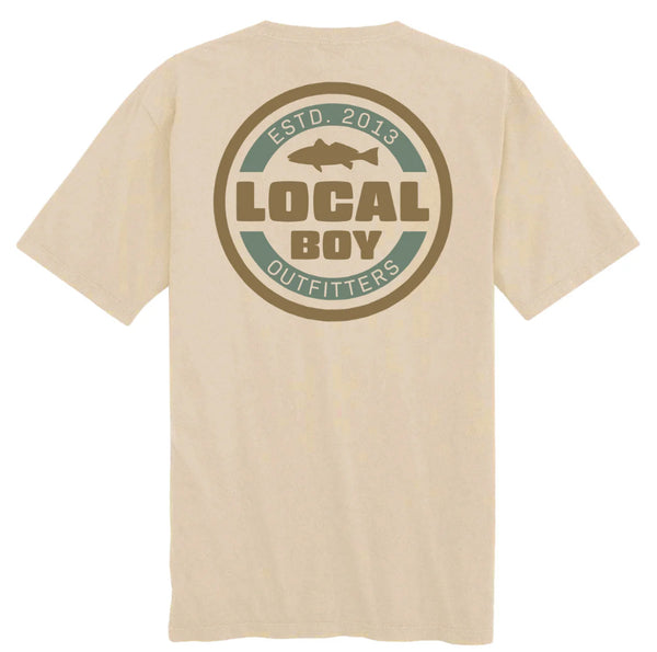 Local Boy Classic Red SS Tee, Latte