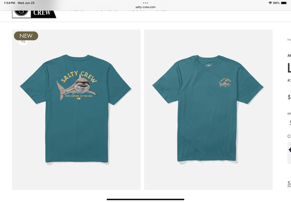 Salty Crew Lurking ss tee hydro