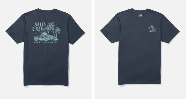 Salty Crew outside ss tee navy