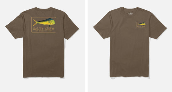 Salty crew golden mahi ss tee teak