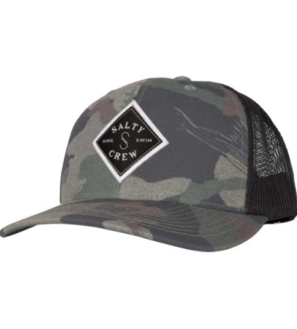 Salty crew sealine boys retro trucker camo