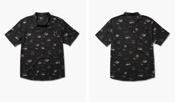 Salty crew round up ss woven black