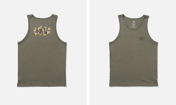 Salty crew filler up tank dusty olive
