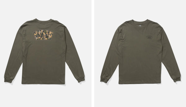 Salty crew filler up ls tee dusty olive