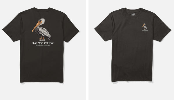 Salty crew perched ss tee black