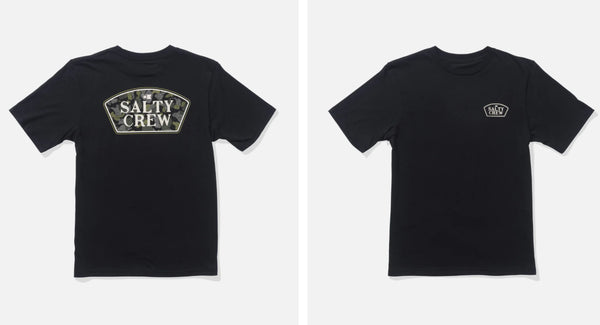 Salty crew Filler up ss tee black
