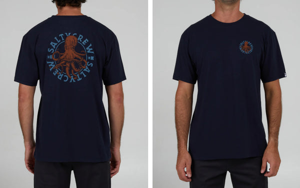 Salty crew Tentacles ss tee navy