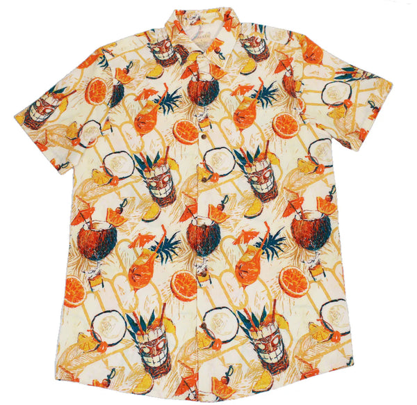 Shaka Kai rumthirty woven ss button down