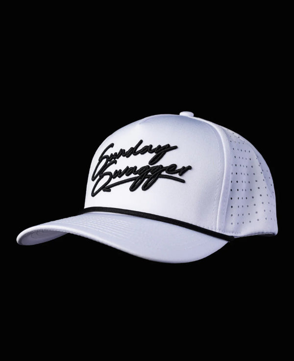 Sunday swagger Swagger SnapBack hat white