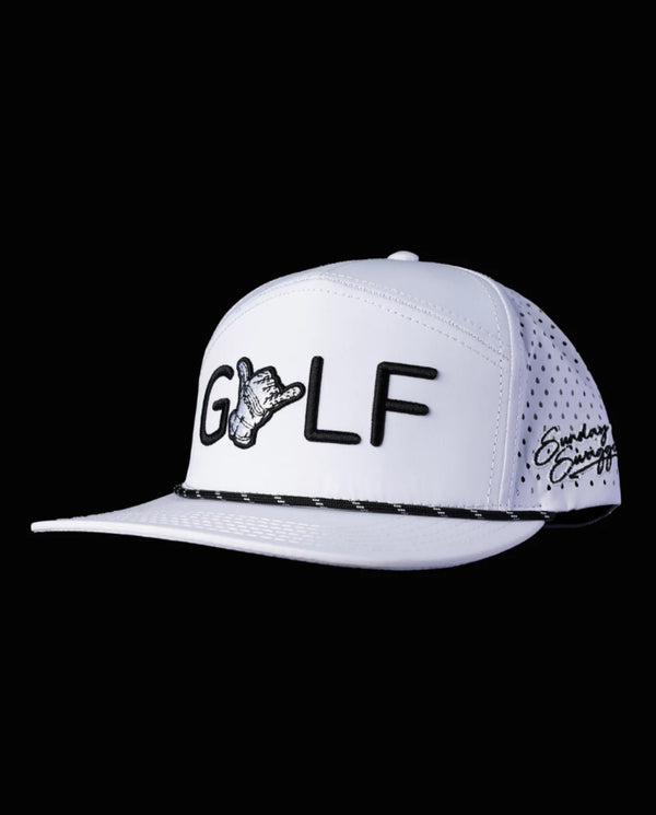 Sunday swagger golf SnapBack white