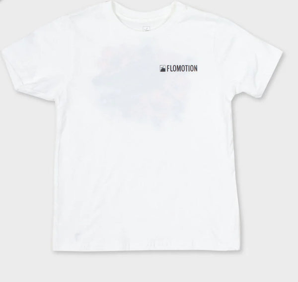 Flomotion youth gator grunge tee white