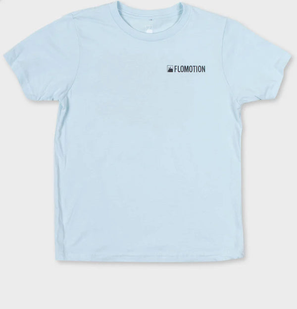 Flomotion youth gator grunge tee blue