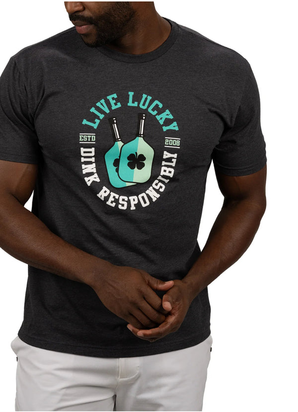 Black clover dink responsibly tee