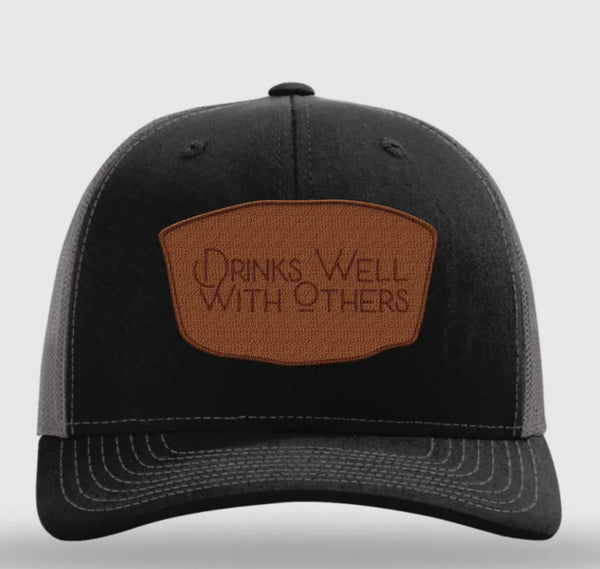 Bourbon Snob Bourbon Whiskey Leather Patch Hat