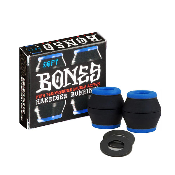 Bones hardcore 4pc soft black/blue bushings