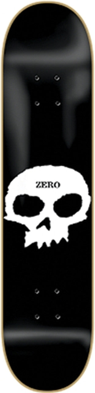 Zero single skull deck 7.5 blk/wht