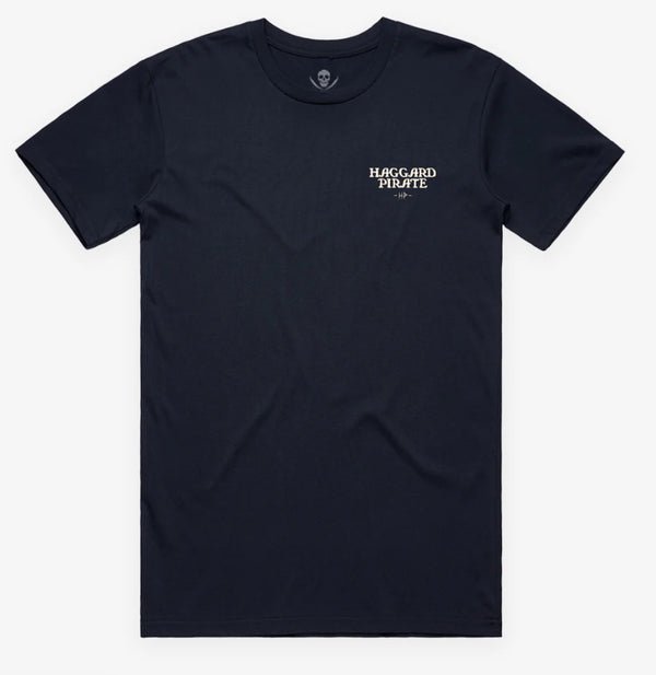 Haggard Pirate sink or swim tee navy