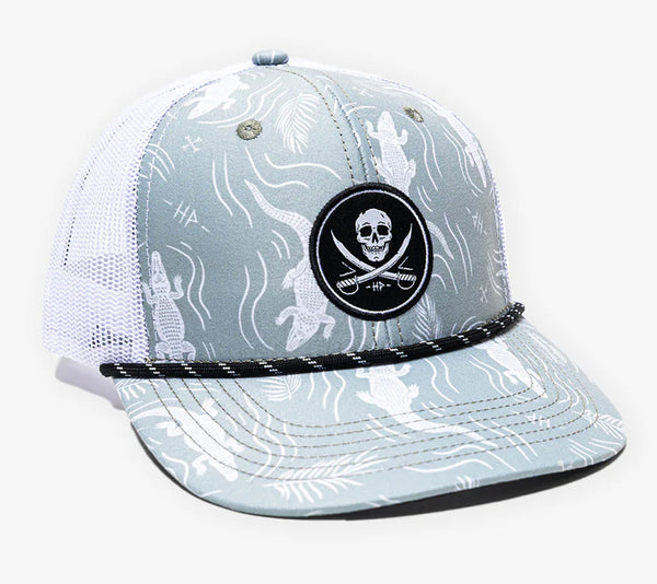 Haggard Pirate Everglades retro trucker marsh white