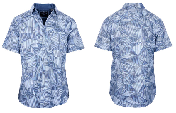 Rock roll n soul black water blue short sleeve