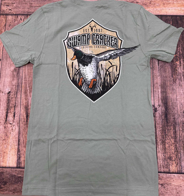 Swamp cracker flying mallard graphic shirt