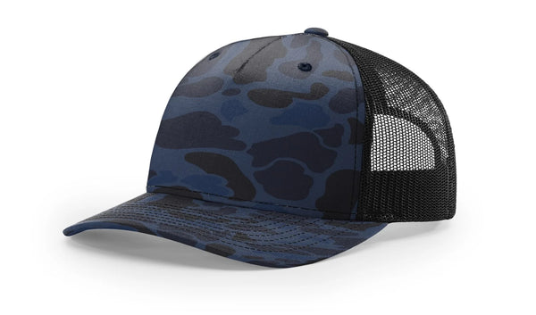 Vintage Deland admiral, camo blue and black