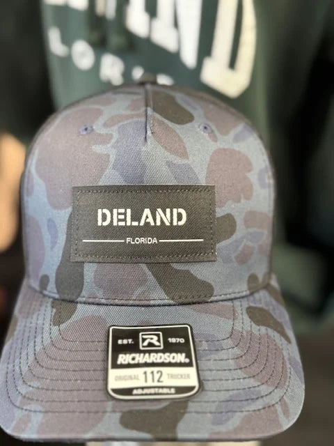 Vintage Deland admiral, camo blue and black