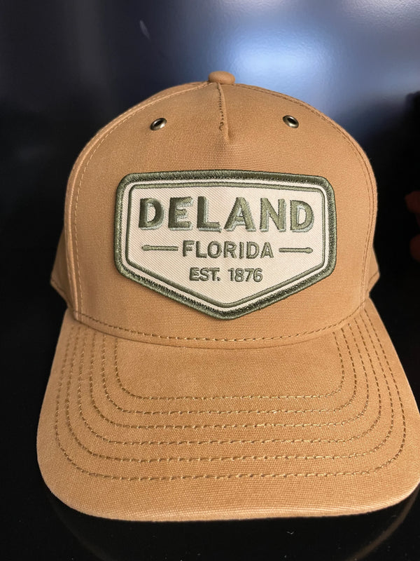 Vintage Deland Richardson wheat canvas hat