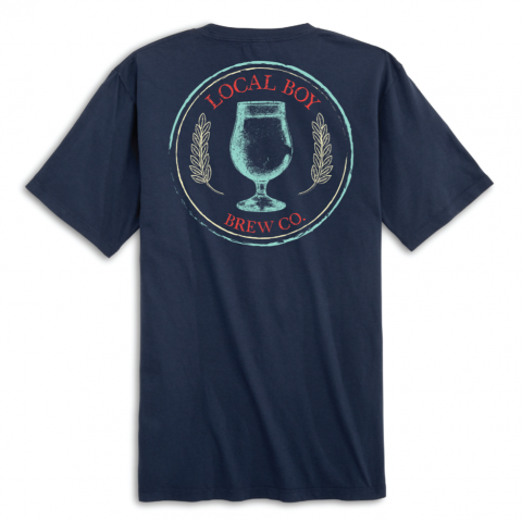 Local boy Brewski china blue SS tee