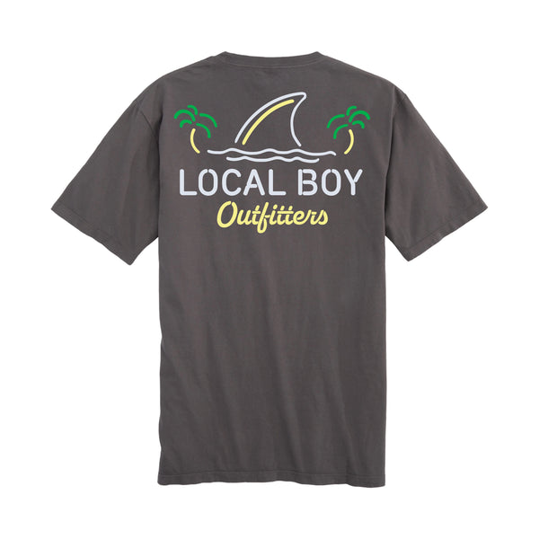 Local Boy Gray Shark Fin SS Shirt