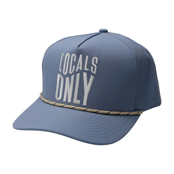 Local Boy Stone Blue LG Beach Waves Rope Hat