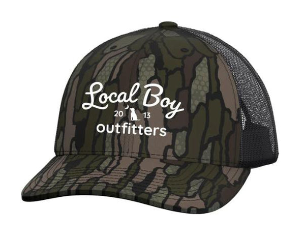 Local Boy Local Script localflage timber Trucker Hat
