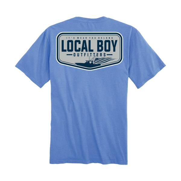 Local boy Boat Badge marina SS tee