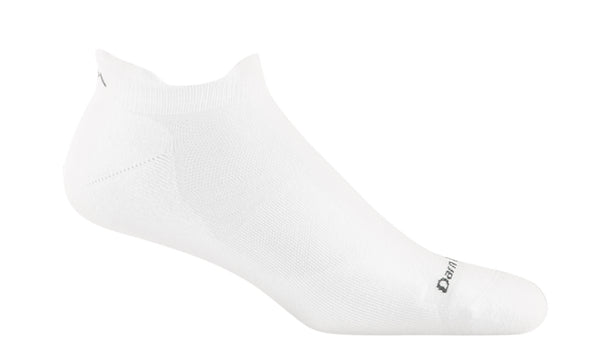 Darn Tough white run no show socks 1039